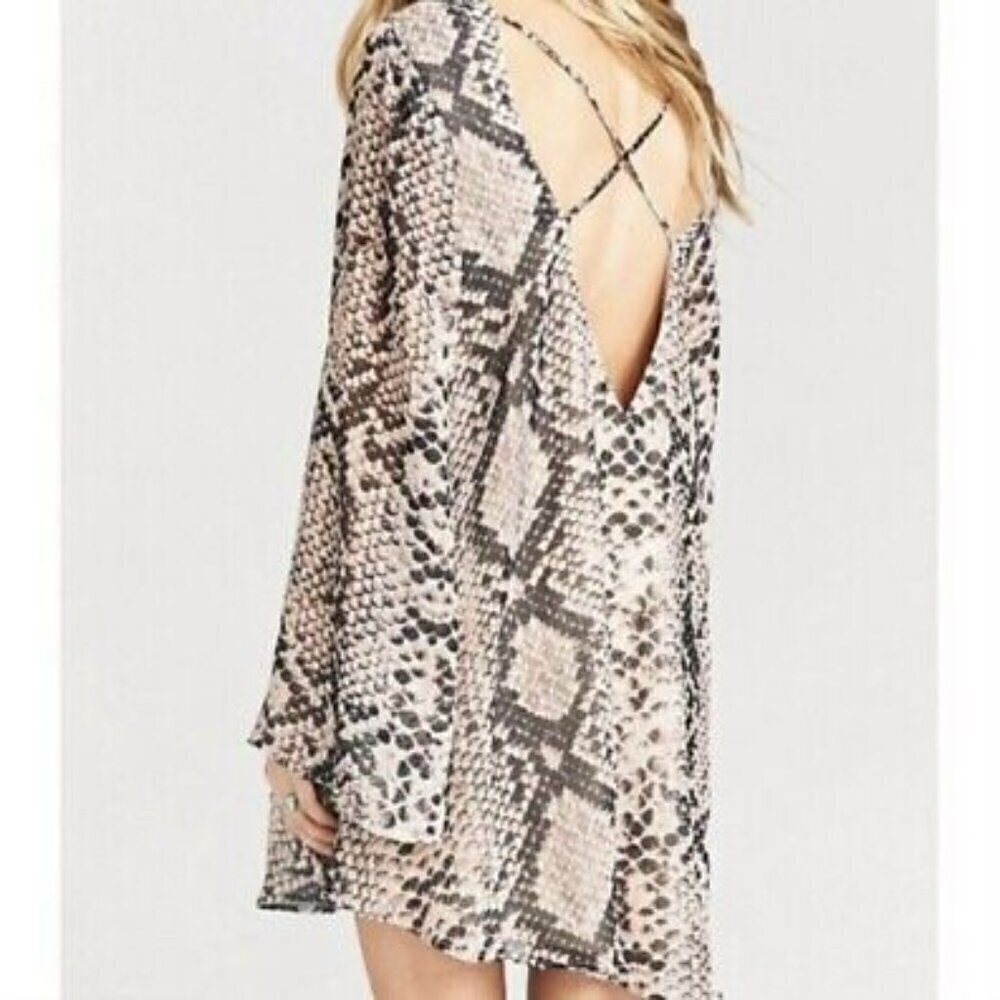 Show Me Your Mumu Joni Flow Snake Print Dress